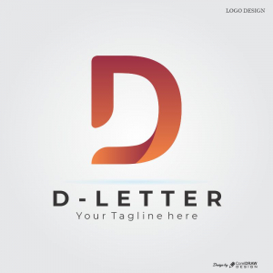 D Letter Logo Download From Coreldrawdesign Free Template Creative Design