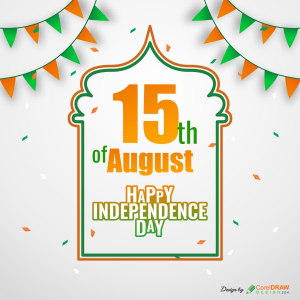 Creative Indian Independence Day Card Free CDR