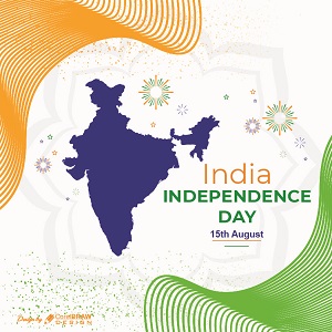 Tricolour Independence Day National Greeting Card Download From Coreldrawdesign
