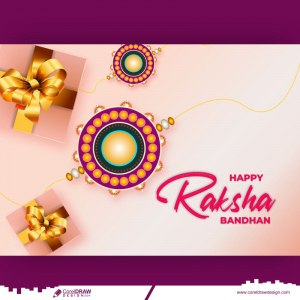 Happy Raksha Bandhan Beautiful Traditional Banner Design Free Vector