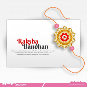 Indian Raksha Bandhan Traditional Festival Background With Rakhi Design Free Vector