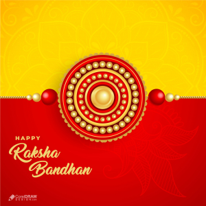 Happy Raksha Bandhan Festival Background Lettering Wishes Template