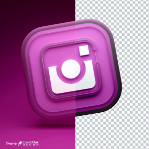 Instagram Glass Effect Logo JPG and PNG With Background Download Free Image From Coreldrawdesign