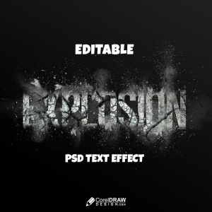 Explode Explosion Burst Text Effect