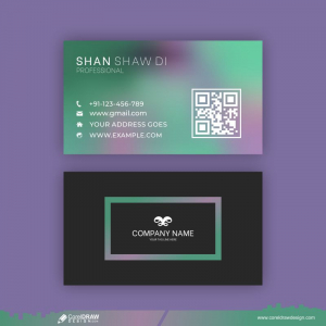 Gradient Business Card Template Free Vector