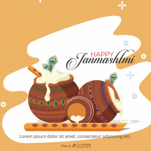 Happy Janmashtmi Download From Coreldrawdesign Free Vector Template