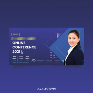 Online Conference Banner 2021 Free Template Download Free From Coreldrawdesign