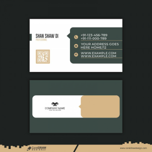 Clean Style Modern Business Card Template Free Vector