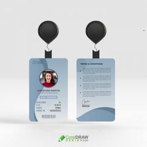 Corporate Professional identity card vector template