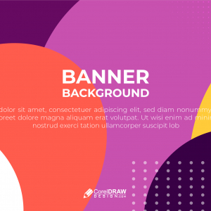 Abstract Colorful Trendy Banner Background