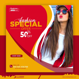 Fashion Special Offers Social Media Banner Free Vector