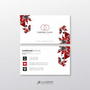 Corporate Abstract Geometric Business Card