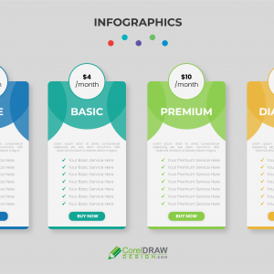 Abstract Premium Trendy Pricing Table Vector Template