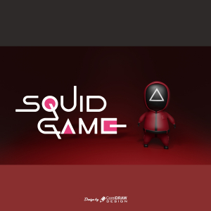 Squid Games Single Triangle Character With Mask 3D Rendered Cute Download From Coreldrawdesign