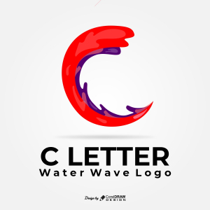C Letter Water Wave Logo Download From Coreldrawdesign Free Template Creative Design