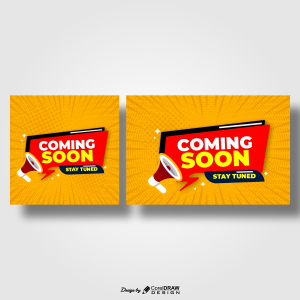 Comic Coming Soon Banner Poster Download CDR File From Coreldrawdesign