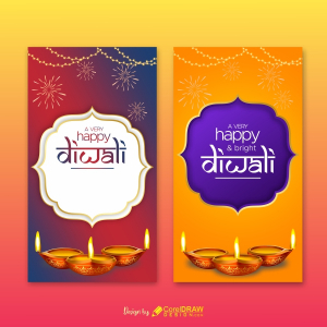 Diwali wishes instagram stories design free CDR template