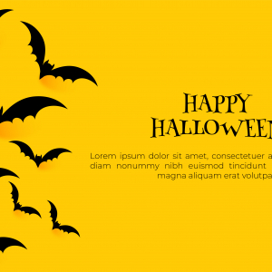 Happy Halloween Simple Elegant Vector Background Banner Template