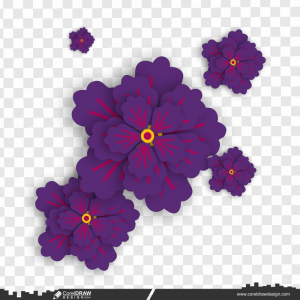 Purple Colour Flower Diwali Traditional Festival Background Vector Design