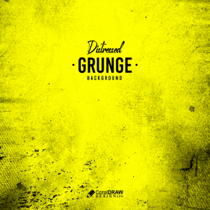 Abstract Distressed  Grunge Yellow Background