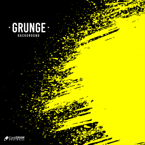 Abstract Raw Grunge Yellow Background