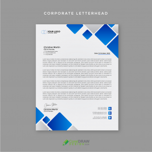 Abstract Cool Corporate Company Letterhead