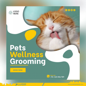 Pets Shop Banner Template Free Vector