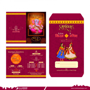 Wedding Card Design Indian Style Free Vector Design