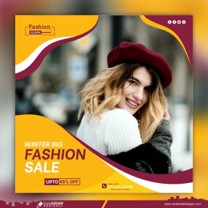 Winter Sale Free Vector Background