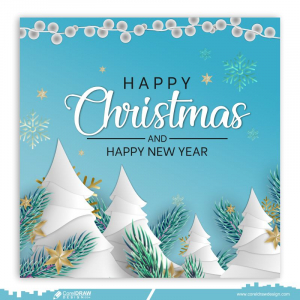 merry christmas new year greeting cards free background vector