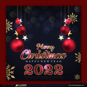 Christmas Background Ball Decoration Lights Light Effect & Happy New Year
