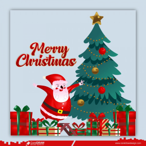 Christmas vector design merry christmas greeting card