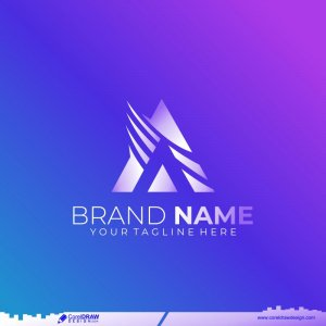 Gradient Color A Logo Template Free