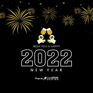 New Year 2022 celebration Background, Free CDR