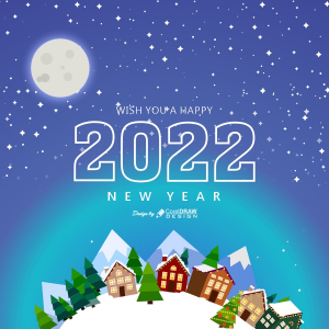 New Year 2022 Vector background
