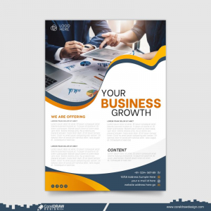 Business Abstract Flyer Template Free Vector