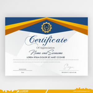 Elegant Diploma Certificate Template Design Free Vector