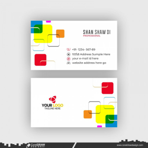  Colorfull Business Card Template Free Vector