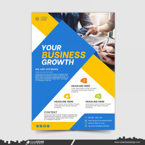 Professional Business Flyer Template Set Premium Vector
