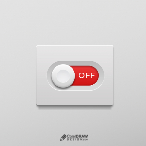 3D Abstract Switch ON OFF  Button PSD