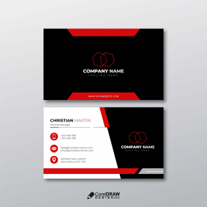 Abstract Corporate Professional Abstract Business Card Vector Template