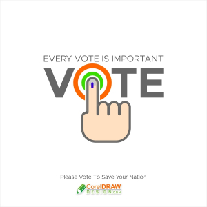 Vote Logo Concept for Indian Election Vector Editable, Free CDR