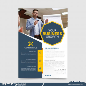 Professional Business Flyer Template Design Premium Vector