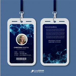 Abstract Technology Corporate ID card Template