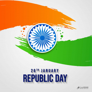 Beautiful Republic Day Indian flag Tricolor Flag vector