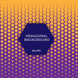 Abstract Geometric Hexagonal Background Vector