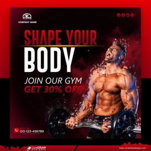 Shape Your Body Social Media Post Template Free