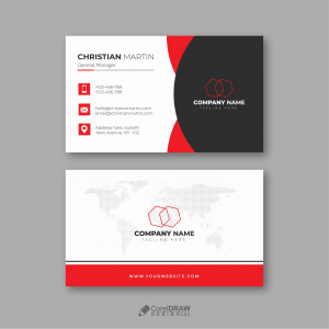 Corporate Professional Business Card Vector Template