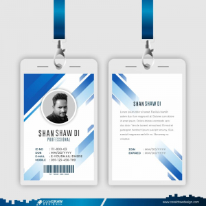 Professional Id Card Design Template Free CDR Download
