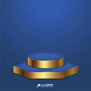 Abstract Professional Blue Podium Vector